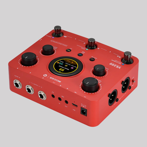 MOOER VE200: Портативный вокальный процессор с поддержкой AI StemLab