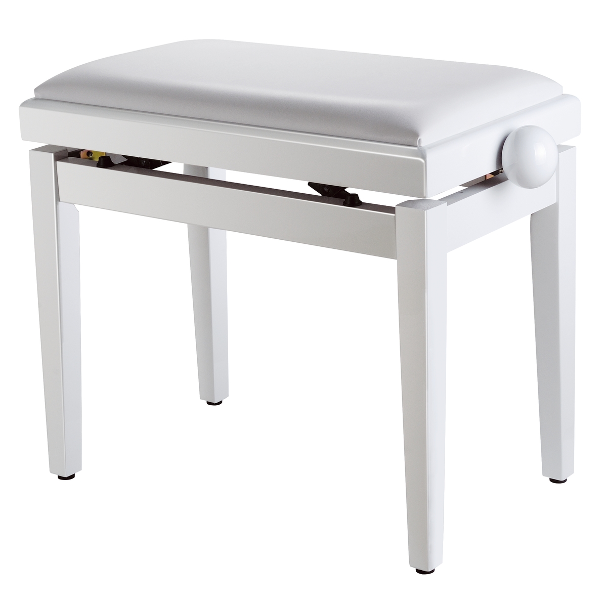 HY-PJ018B-GLOSS-WHITE Банкетка, вельвет, белый/белый, Rin