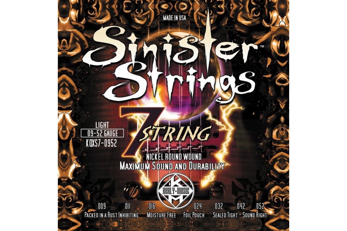 Kerly KQXS7-0952 Sinister 7 Strings Nickel Tempered