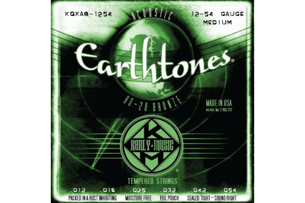 Kerly KQXAB-1254 Earthtones 80/20 Bronze Tempered струны для акустической гитары