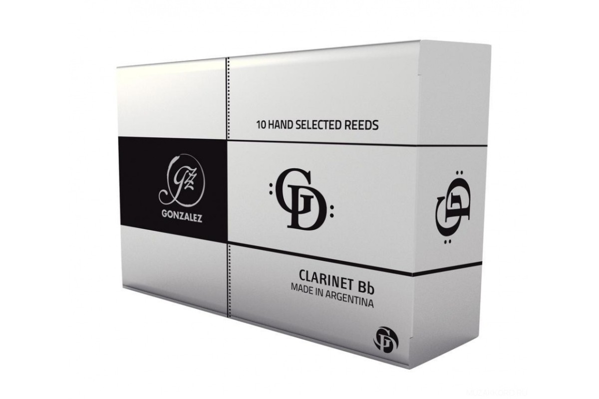Gonzalez Reeds Bb-Clarinet GD Filed Cut 2 1/4 трости для кларнета Bb GD 10 шт.