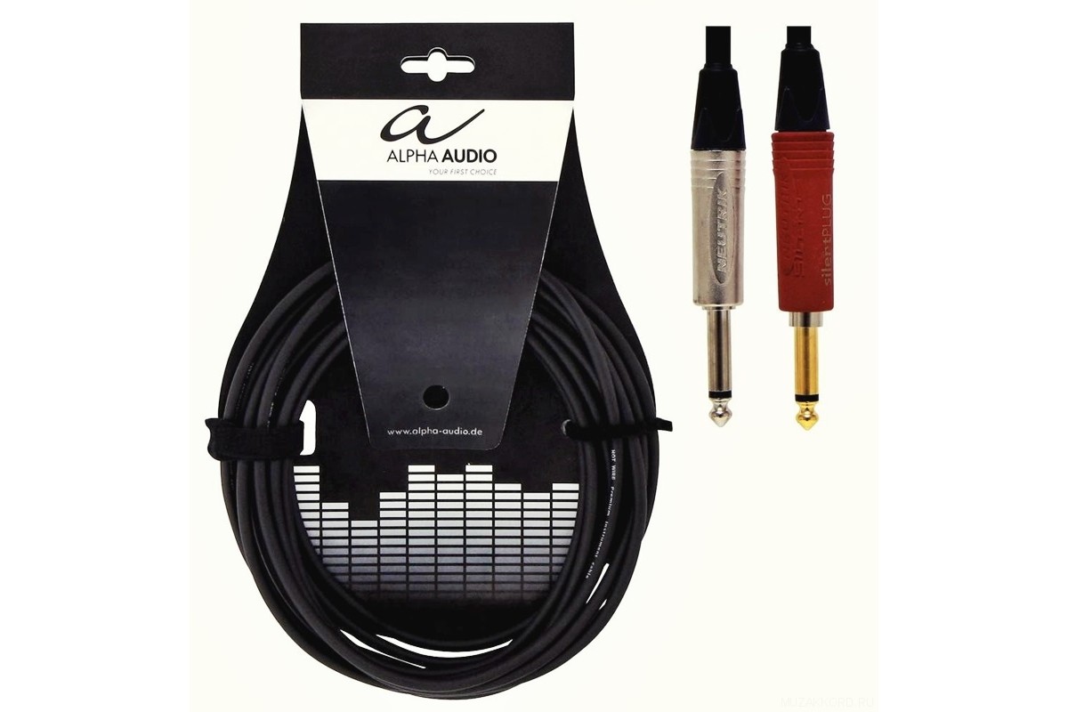 Alpha Audio Peak Line Instrumental Cable Silent Plug 9 м кабель инструментальный