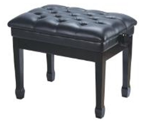 HY-DX06-GLOSS-BLACK Банкетка, черный/черный, искусственная кожа, Rin