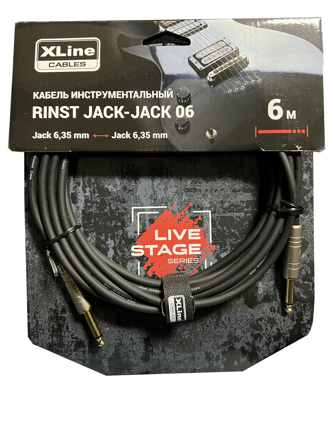 XLINE Cables RINST JACK-JACK 06 Кабель инструментальный 2xJack 6,35mm mono длина 6м