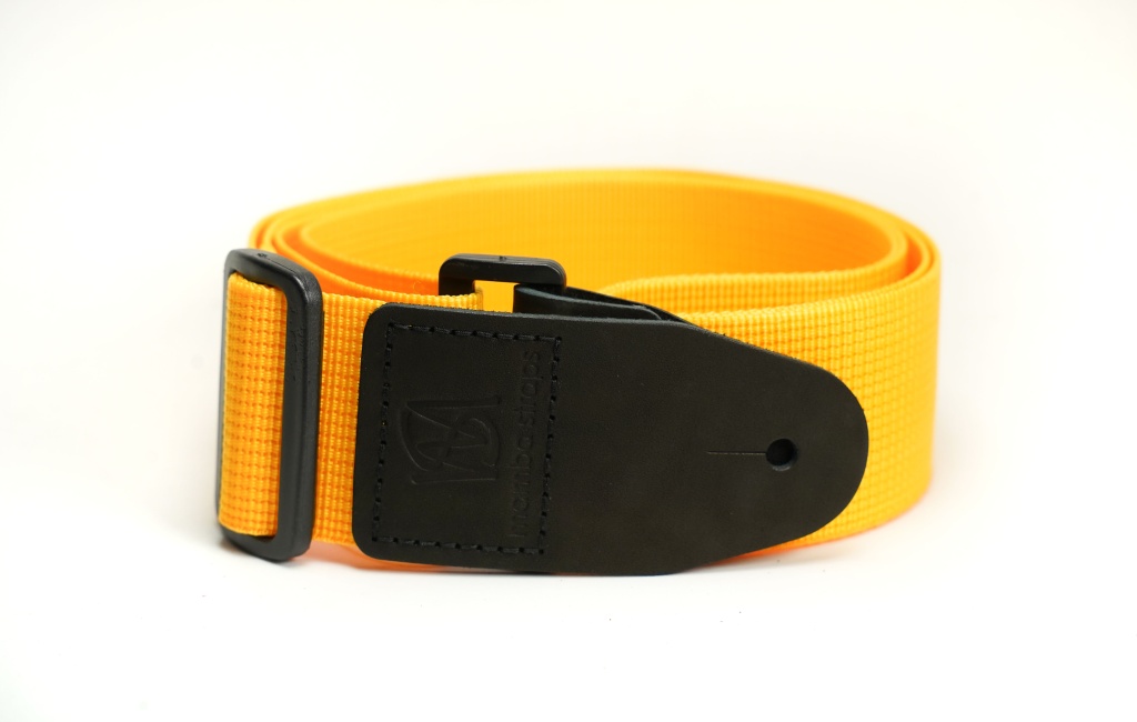 MB5031-144 Ремень для гитары, нейлоновый, лимонный, Mamba straps