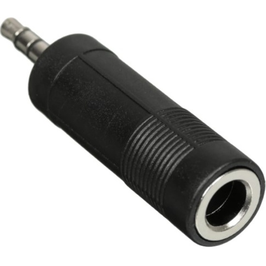 GoPower Переходник Jack 3.5мм(m)-Jack 6.3мм(f) черный