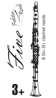 FR25C003 Five Трости для кларнета No 3+ (5шт), FedotovReeds