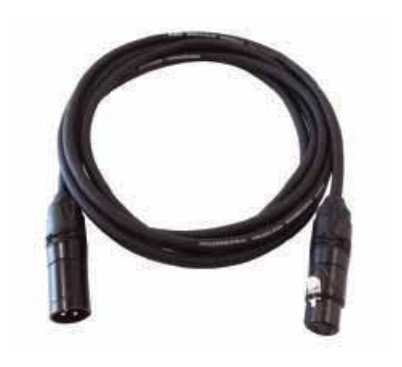 DMX1-10 Кабель DMX, XLR 3p, 10м, Leem