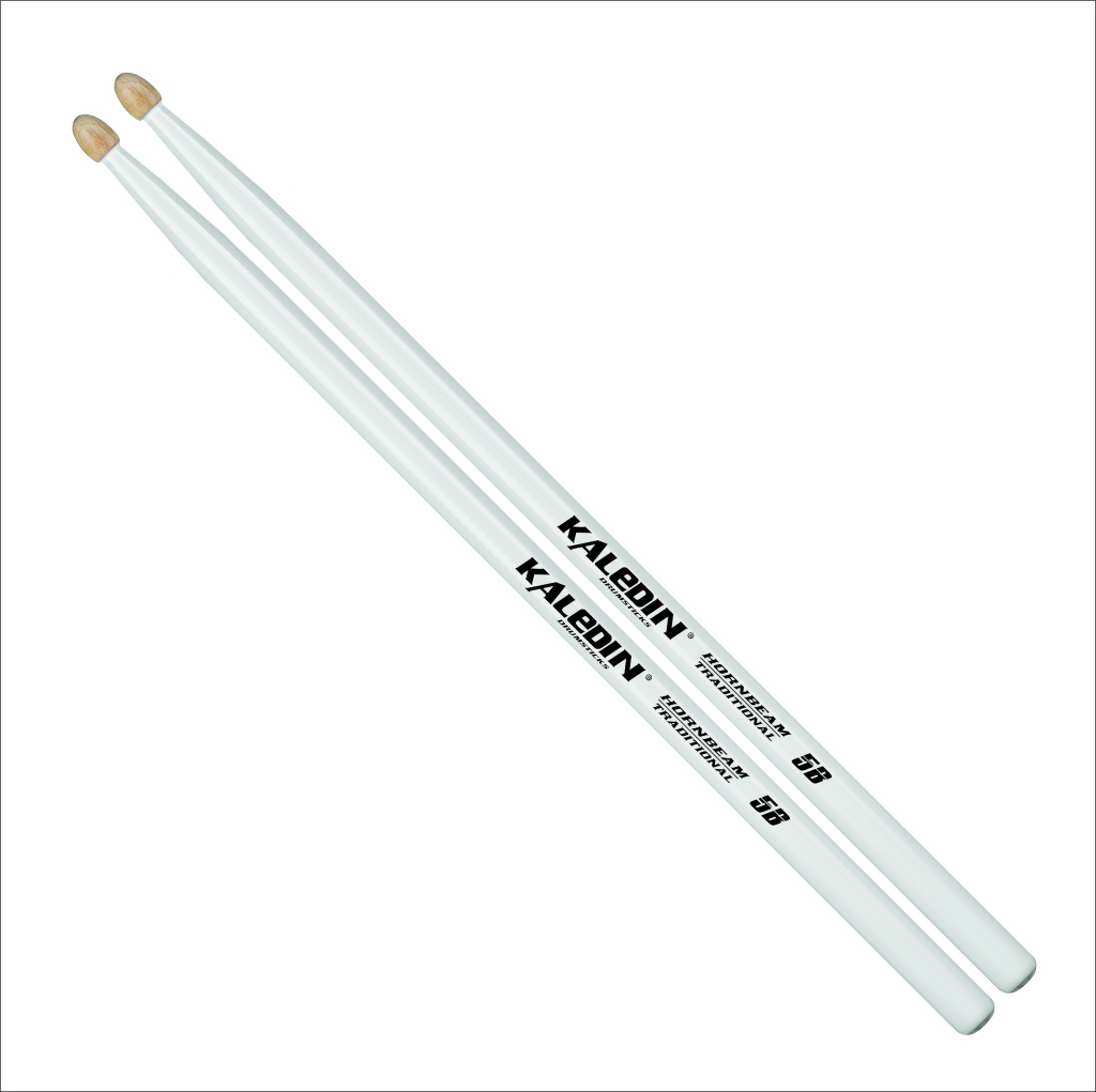 7KLHBW5A 5A Барабанные палочки, граб, деревянный наконечник, белые, Kaledin Drumsticks