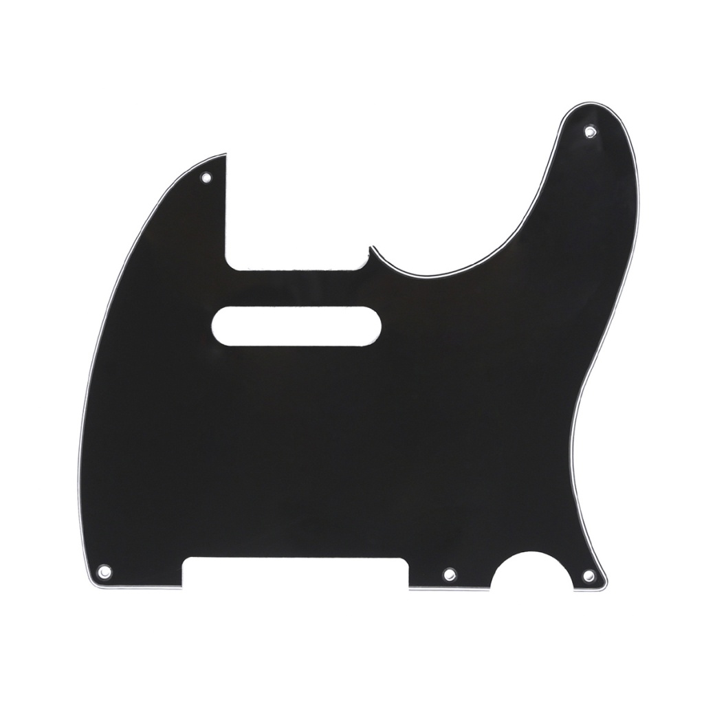MX1410BK Пикгард для гитары Fender Telecaster, 3 слоя, черная, Musiclily