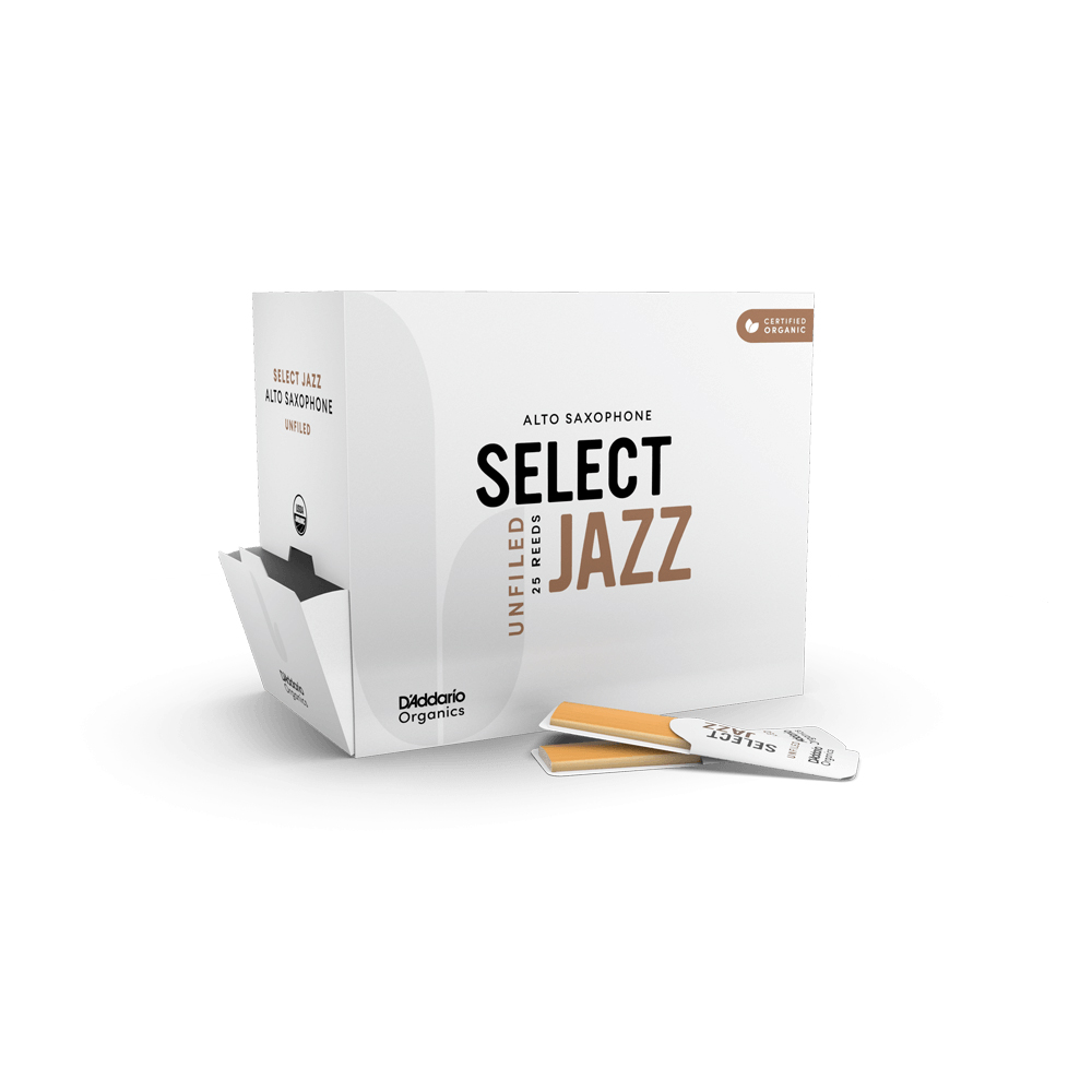 ORRS01ASX3S-B25 Organic Select Jazz Unfiled Трости для саксофона альт, размер 3S, 25шт, D'Addario