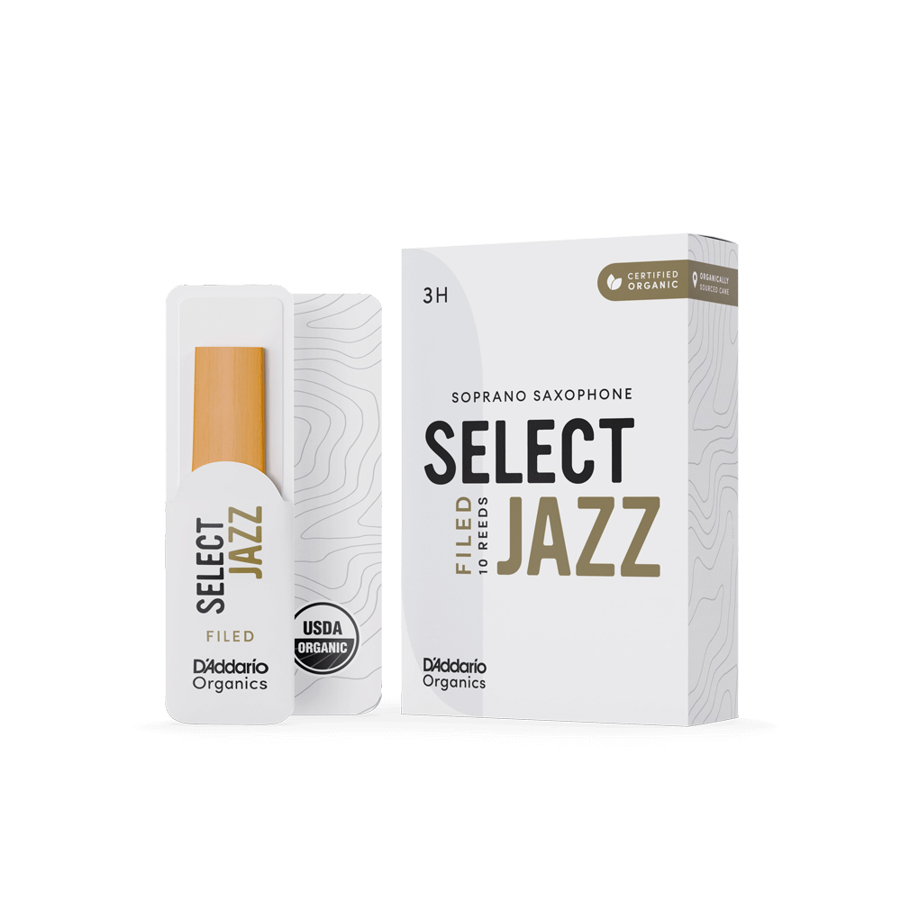 ORSF10SSX3H Organic Select Jazz Filed Трости для саксофона сопрано, размер 3H, 10шт, D'Addario