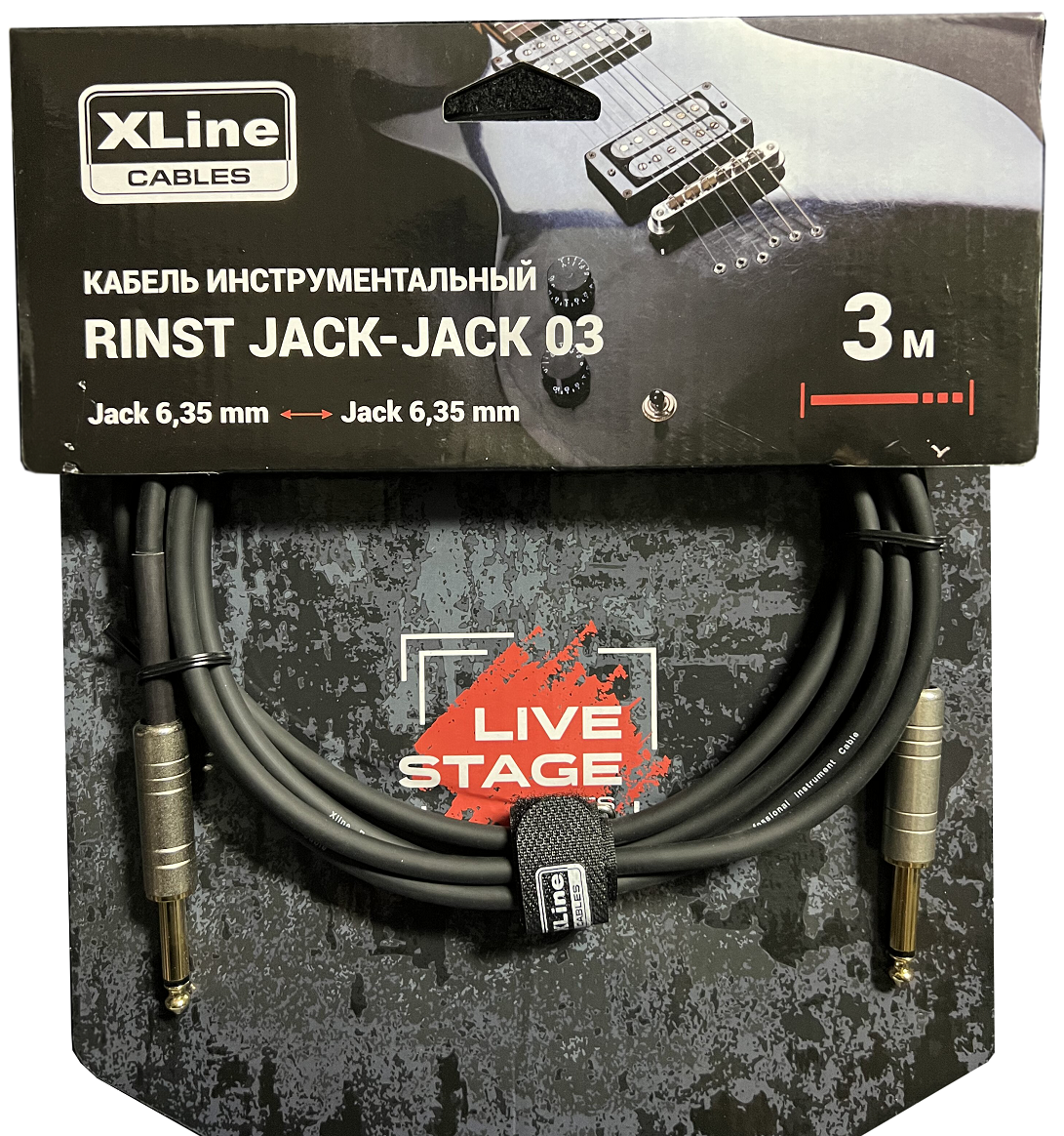 XLINE Cables RINST JACK-JACK 03 Кабель инструментальный 2xJack 6,35mm mono длина 3м
