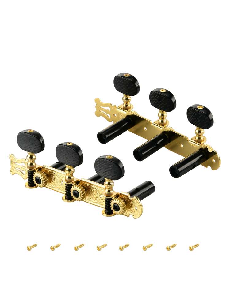 Колки на планке для классической гитары GS006GD-KBS032BK-S08