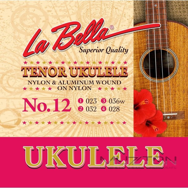 12-TENOR Комплект струн для укулеле тенор La Bella