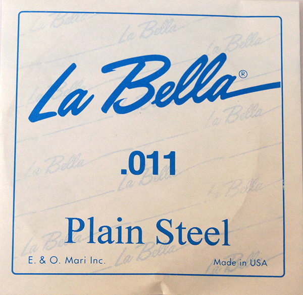 PS011 Отдельная стальная струна без оплетки, 011, La Bella