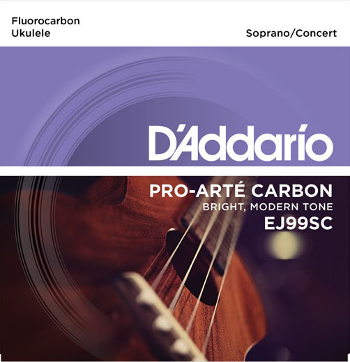 EJ99SC Pro-Arte Carbon Комплект струн для укулеле сопрано/концертного, D'Addario