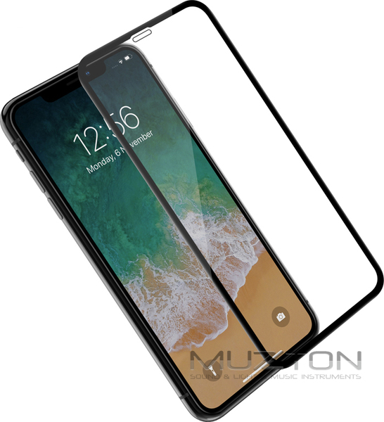 FUMIKO Защитное стекло для iPhone XS Max 3D черное пакет