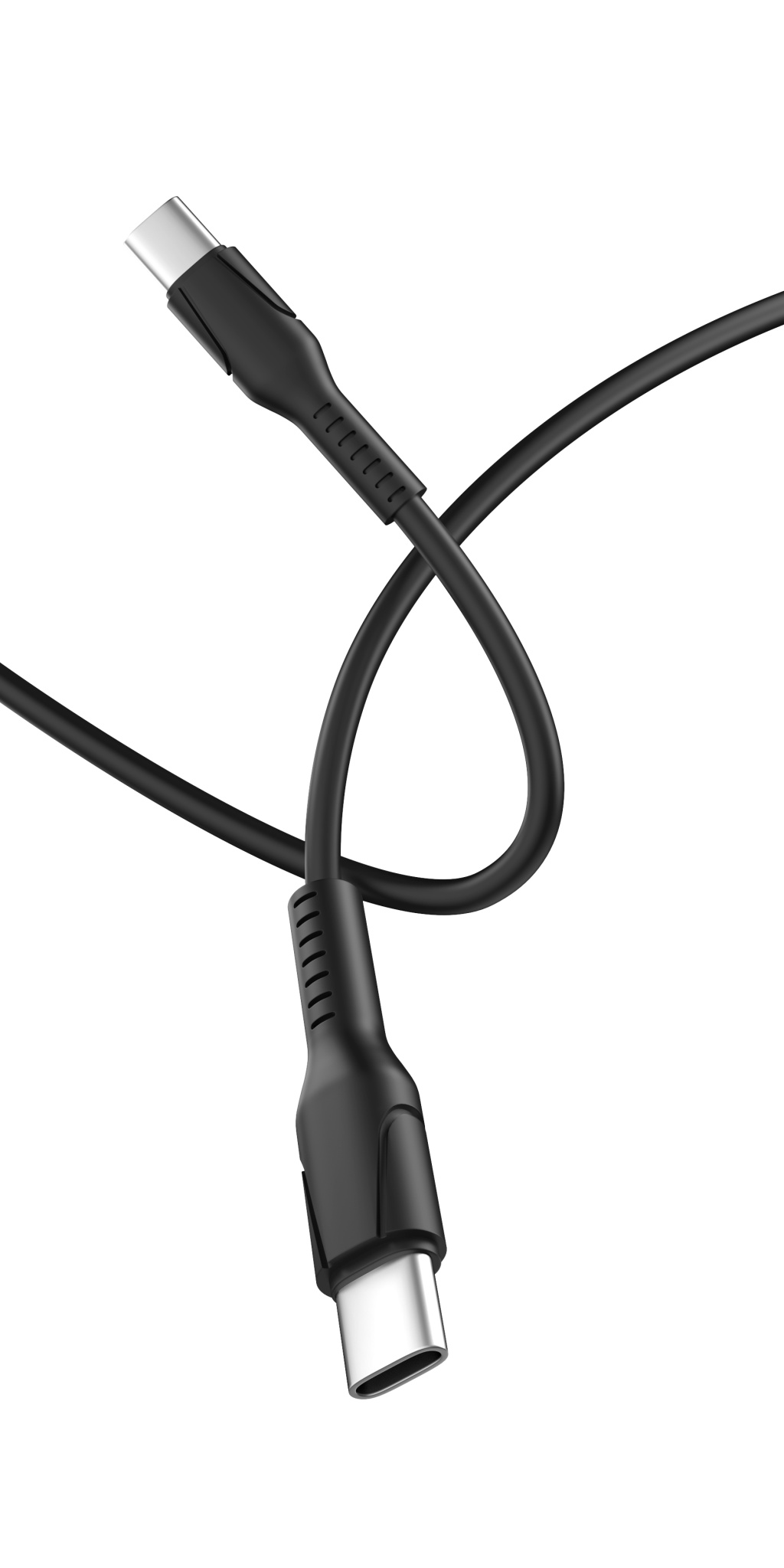 GoPower 00-00028382 Кабель GP21TT Type-C (m)-Type-C (m) 3.0A 60W силикон черный