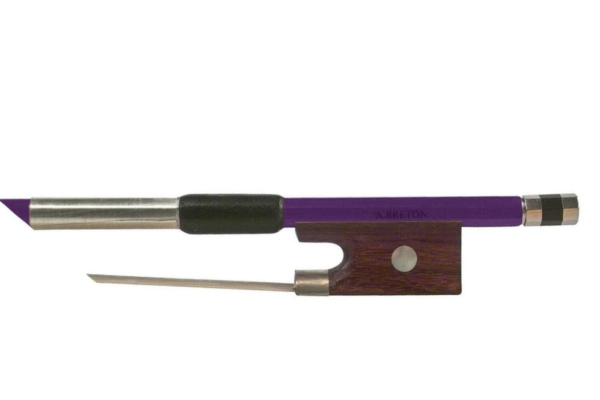 Saga Music Anton Breton AB-110PP Brazilwood Student Violin Bow 1/2 Purple cмычок для скрипки