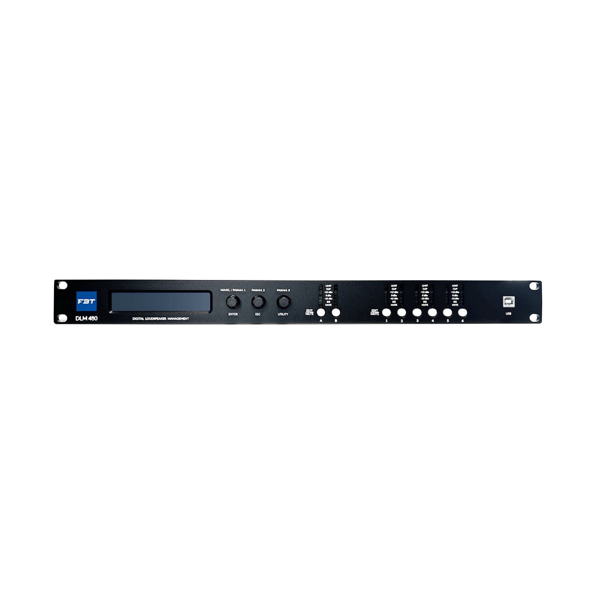 FBT DLM-480 - цифровой процессор управления громкоговорителями, 4 входа x 8 выходов