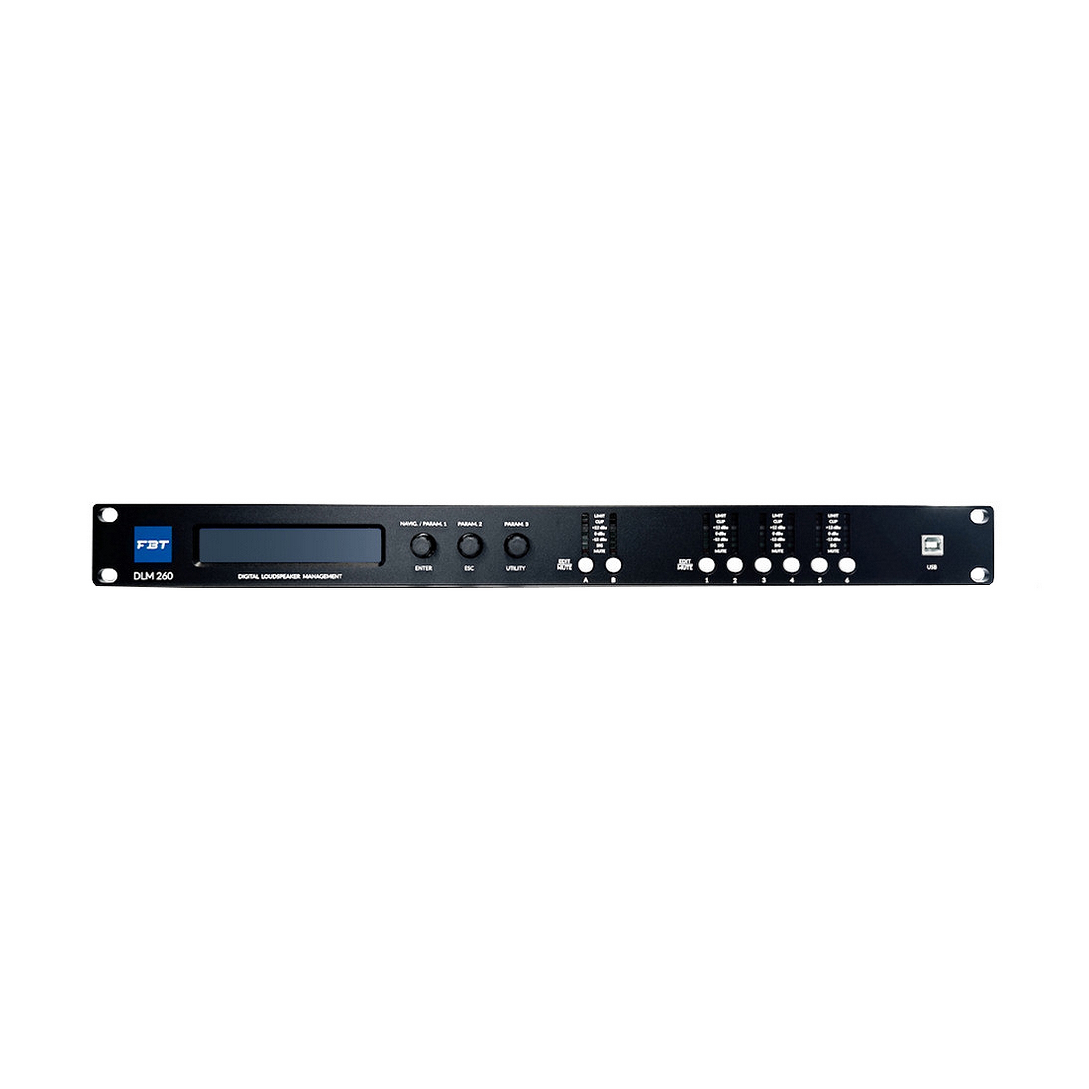 FBT DLM-260 - цифровой процессор управления громкоговорителями, 2 входа, 6 выходов