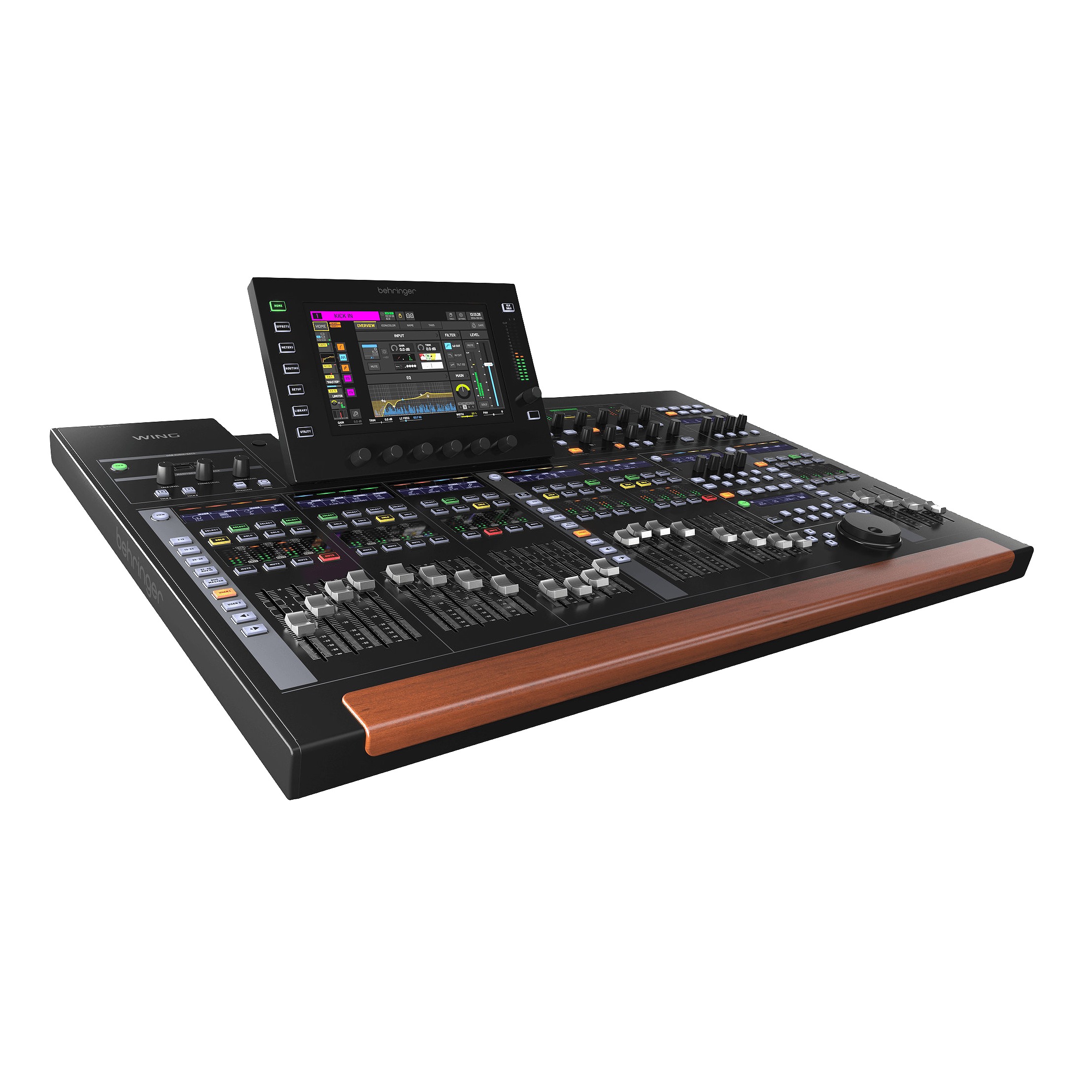 BEHRINGER WING-BK - цифровой микшер, 48 каналов, 24 фейдера,8FX, 16MIX, 8MATRIX, 4MAIN, 3хAES50, USB