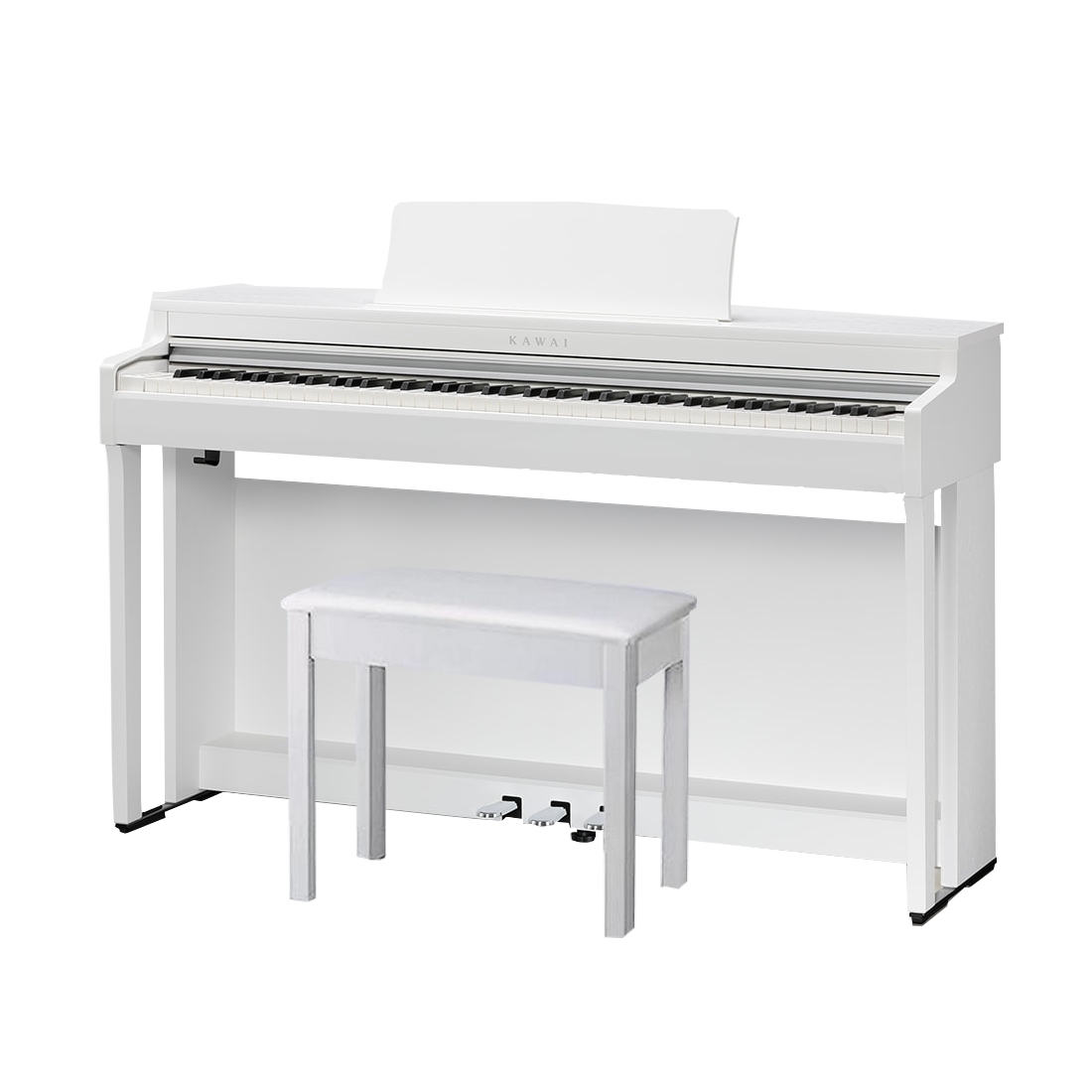 KAWAI CN201 W - цифровое пианино, банкетка, механика Responsive Hammer III, 88 клавиш, цвет белый