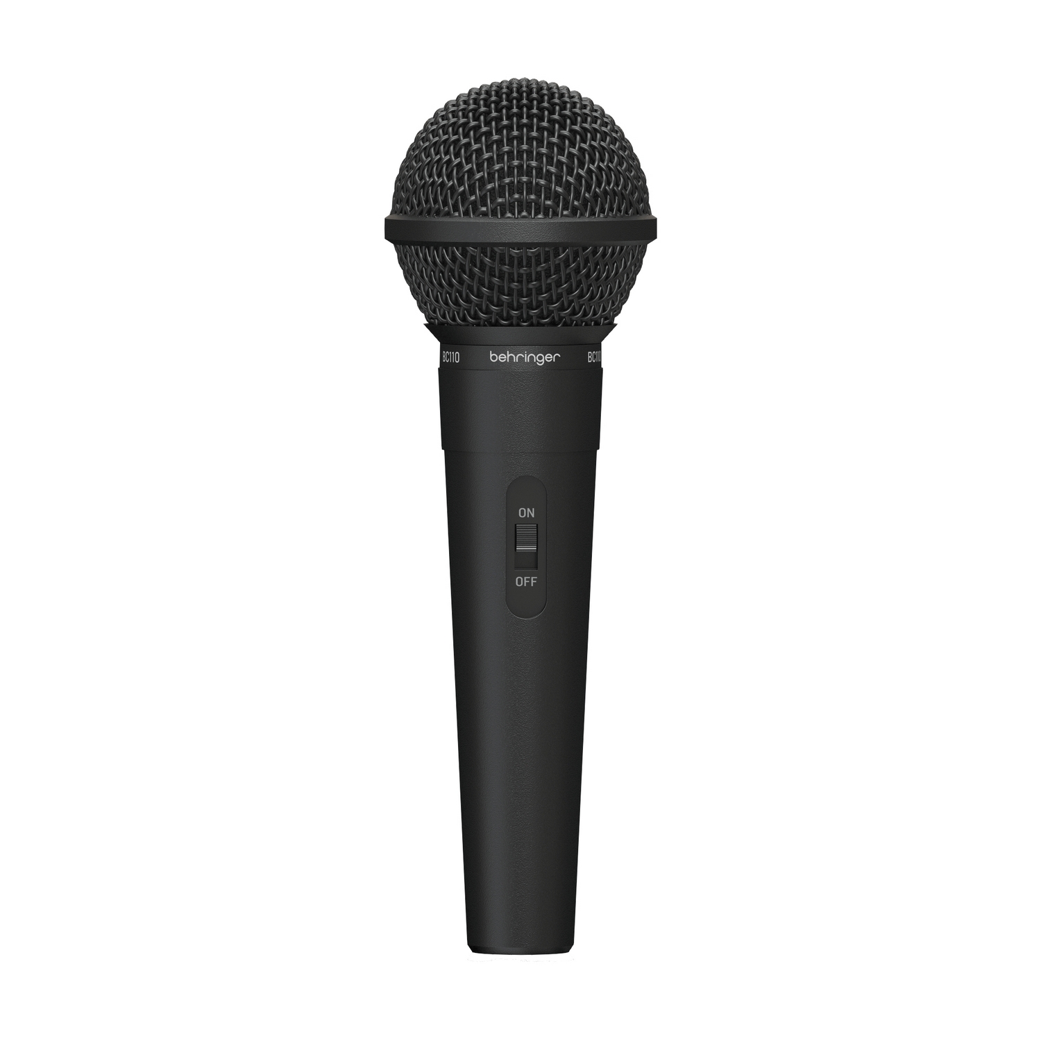 BEHRINGER BC110 - динамический вокальный микрофон с кнопкой, 80 Гц - 16 кГц, 600 Ом импеданс, чувст.