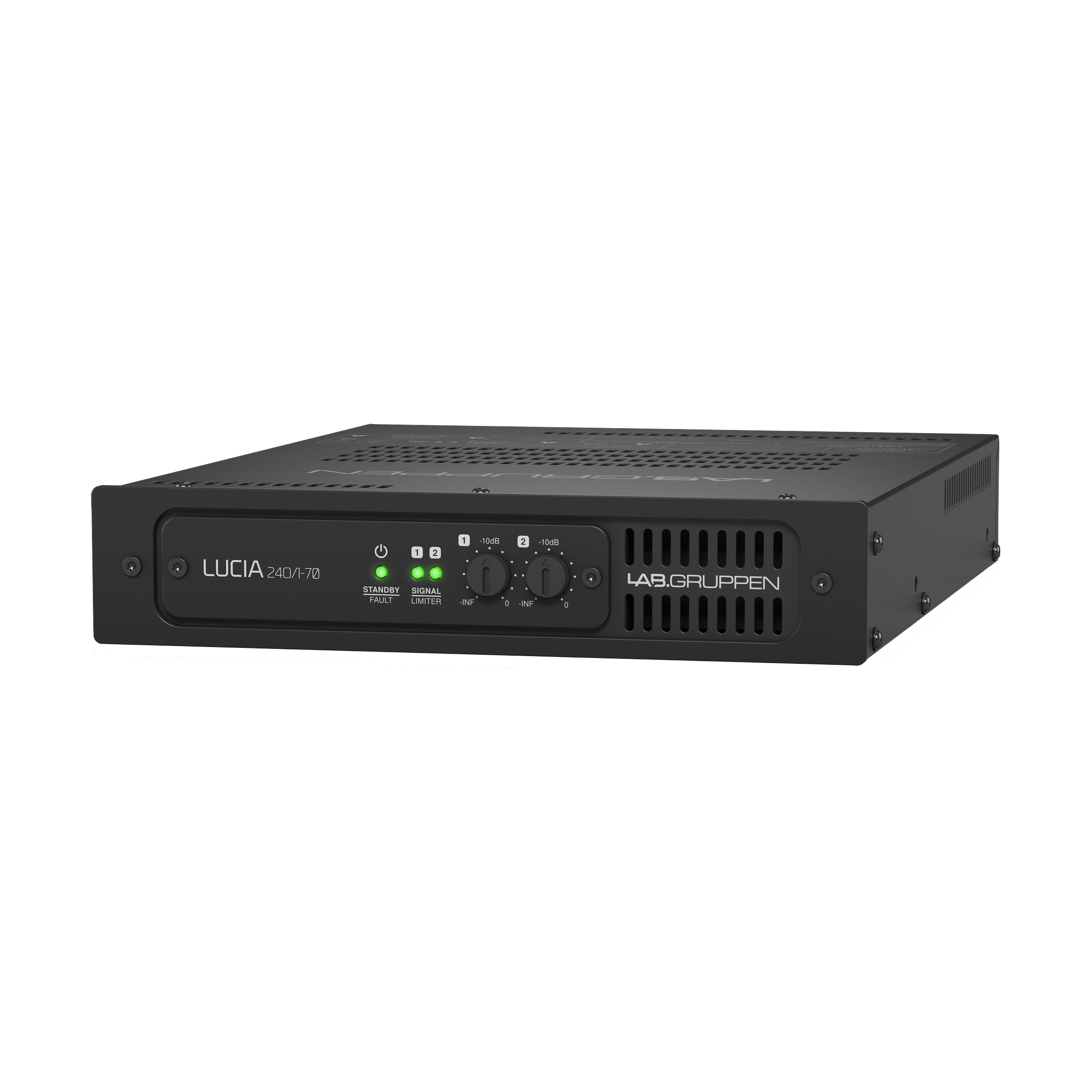 LAB.GRUPPEN LUCIA 240/1-70 - усилитель инсталляционный, 1 канал, класс D, встроенный DSP, 70 В/240 В
