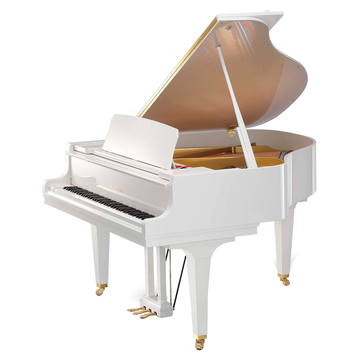 KAWAI GL-20 WH/P - рояль, 157х150х102, банкетка (600), белый полиров., механизм Millennium III.
