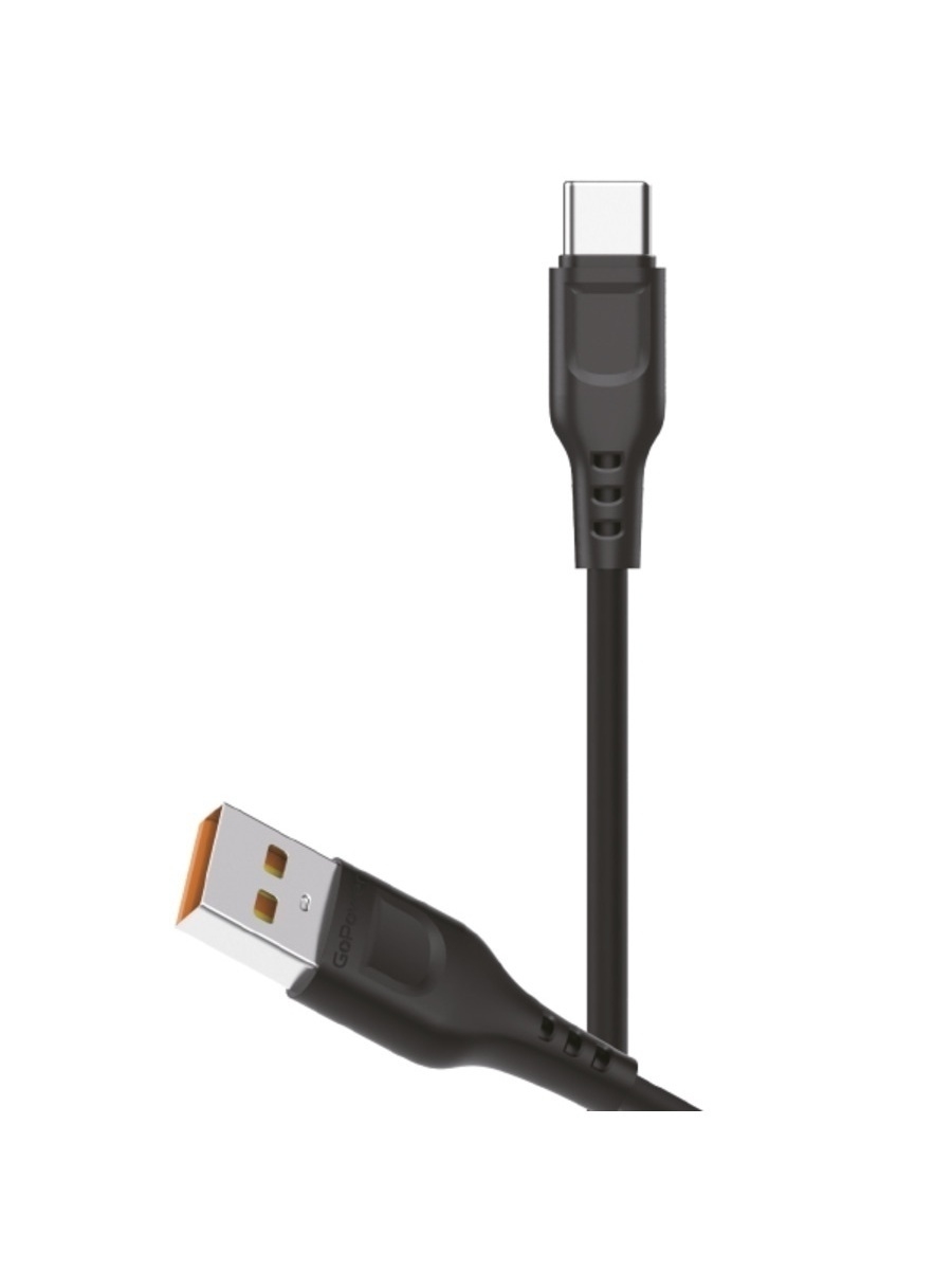  GoPower 00-00018566 Кабель GP01T USB (m)-Type-C (m) 1м, черный