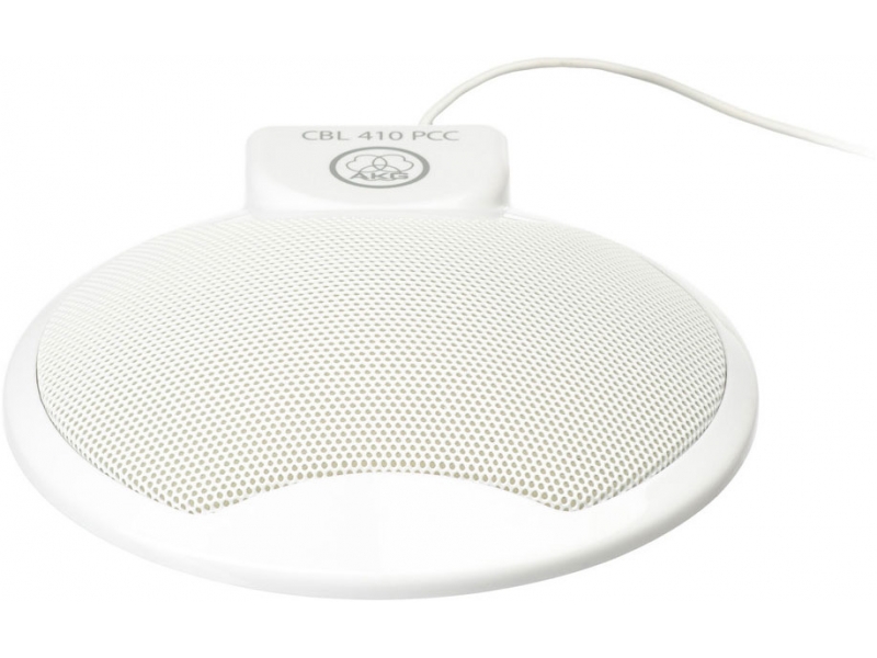 AKG CBL410PCC WHITE белый настольный конференционный микрофон, всенаправленный, разъём 3,5мм stereo