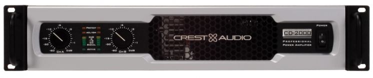 CREST AUDIO CD2000 Усилитель мощности 2x560 W/8 Ohm, 2x1000 W/4 Ohm, 2x1200 W/2 Ohm, мост2000W/8 Ohm