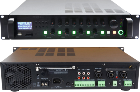SVS Audiotechnik MA-120 PRO Радиоузел трансляционный на 4 регулируемых зоны, мощность усил. 120 Вт