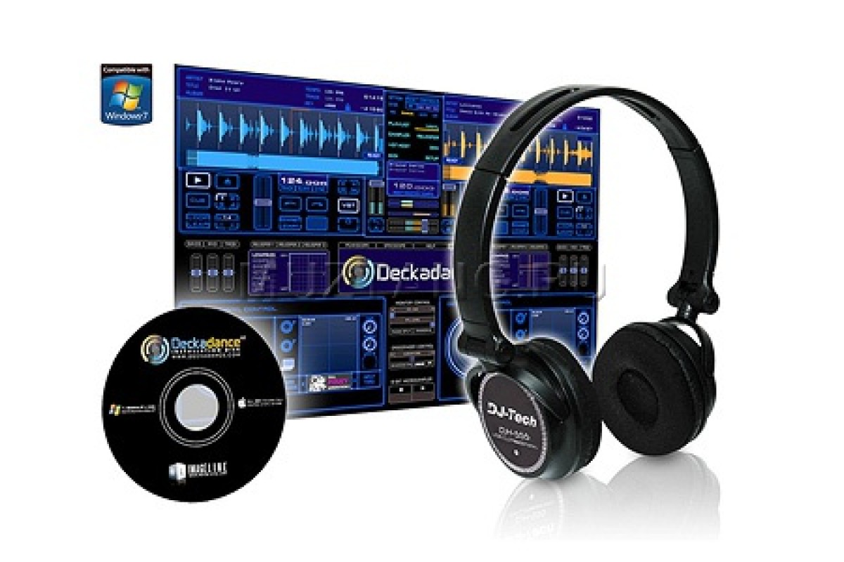 DJH555 USB DJ Headphones with Soundcard