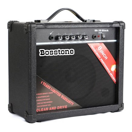 Bosstone BA-30W Black Комбоусилитель для бас гитары: Мощность - 30 Ватт, Динамик 8