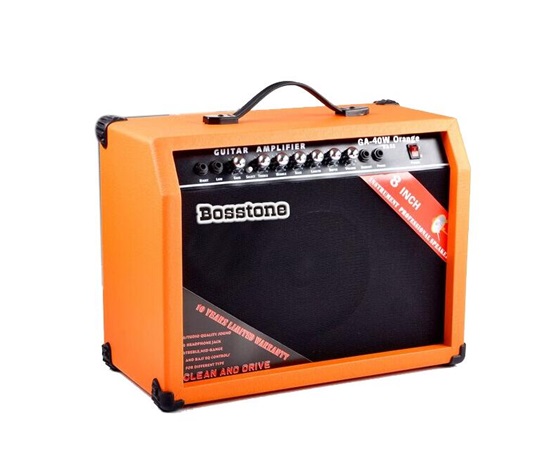 Bosstone GA-40W Orange Гитарный усилитель: Мощность - 40 Ватт, Динамик 8