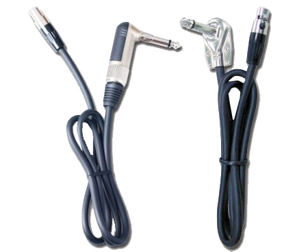 JTS GC-100L Готовый кабель 4-пиновый mini XLR - 90 град. 6.3 мм разъём