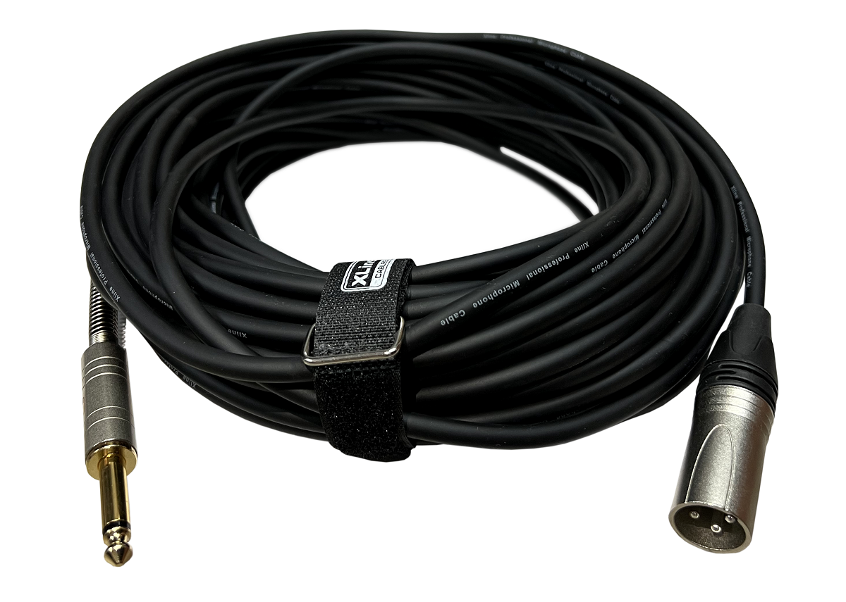 XLINE Cables RMIC XLRM-JACK 15 Кабель микрофонный  XLR 3 pin male - JACK 6.3 mono длина 15м