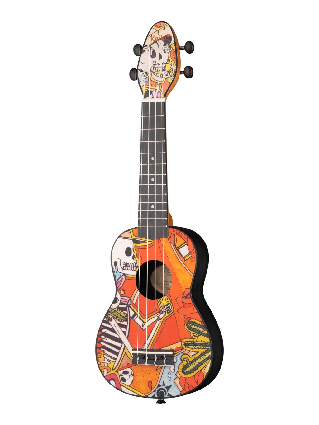 K2-EM Keiki Designer Series Укулеле сопрано, с чехлом и тюнером, Ortega