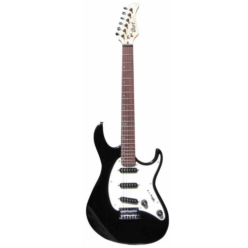 G200-BLK G Series Электрогитара, черная, Cort