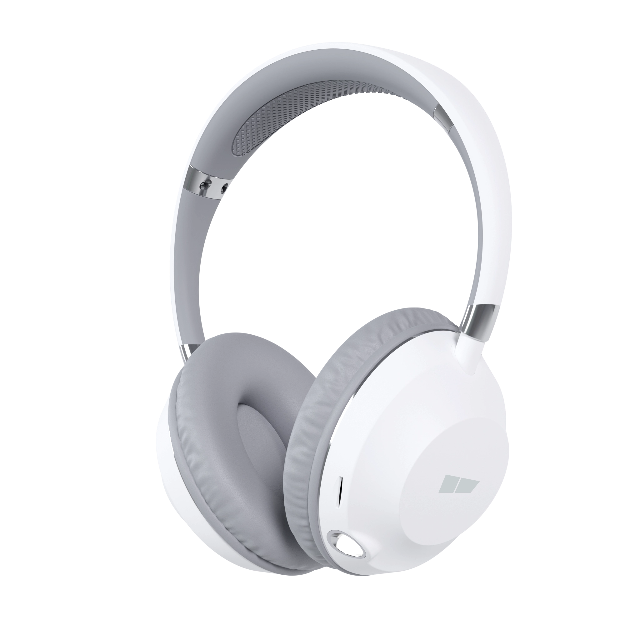 More choice HW34S Bluetooth-наушники накладные Smart 5.1 400mAh с фонариком (White Grey)