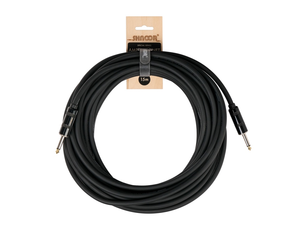 SC225-PJPJ-15m Кабель для гитарного усилителя, 2х2,5мм, Powerjack, 15м, SHNOOR