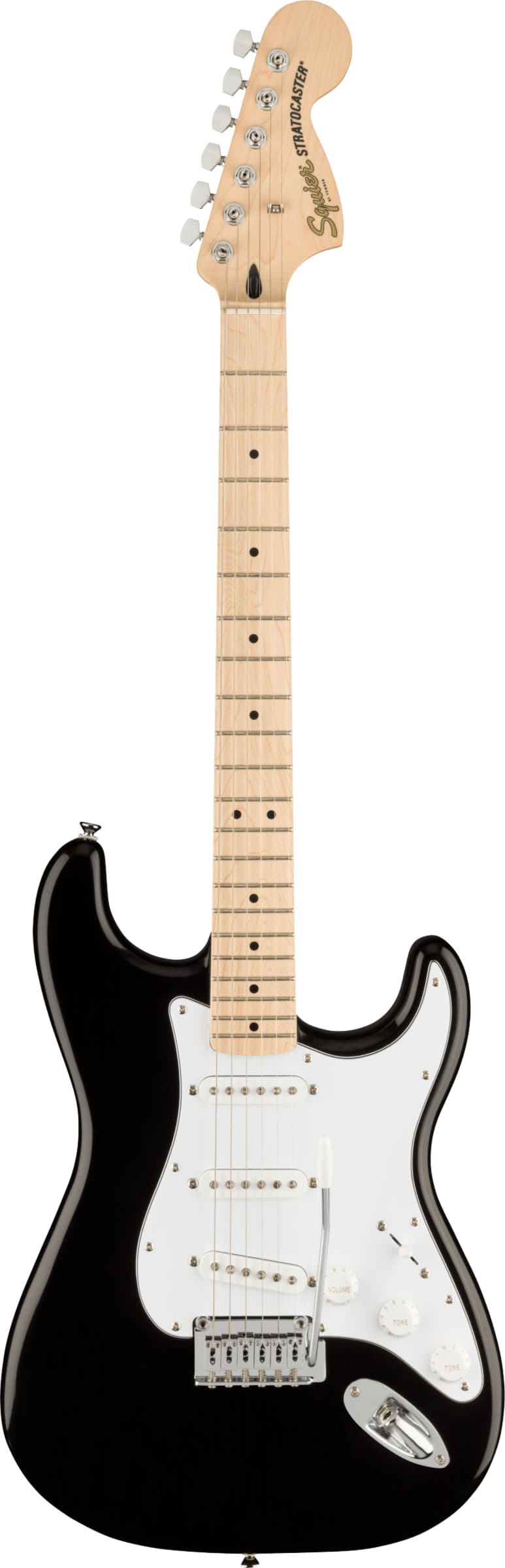 SQUIER Affinity Stratocaster MN BLK электрогитара, цвет черный