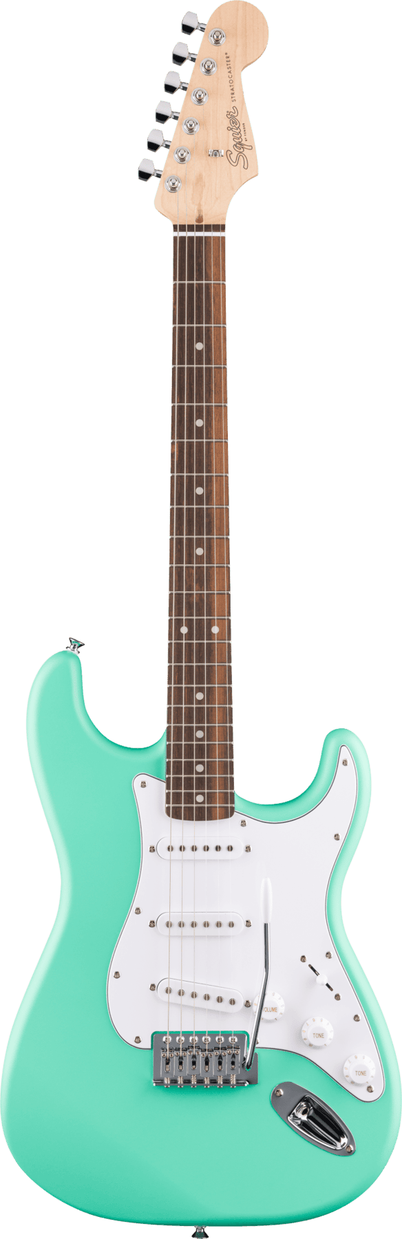 SQUIER DEBUT Stratocaster LRL SFM электрогитара, цвет Sea Foam Green