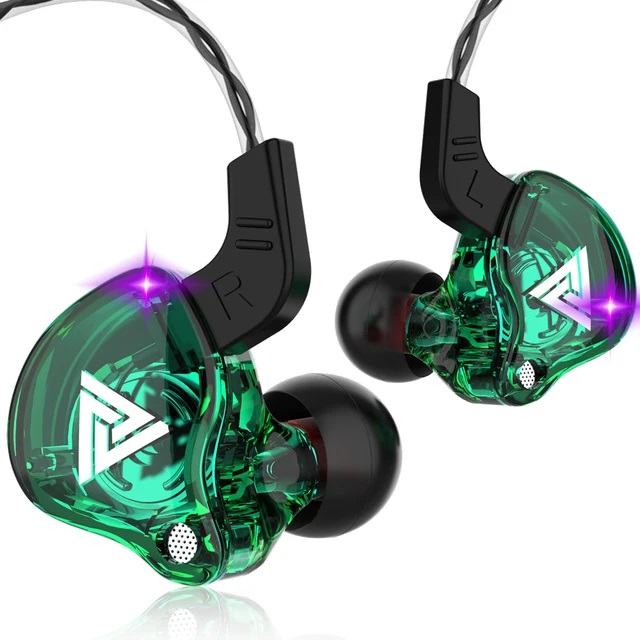 QKZ AK6-green наушники-вкладыши с шумоподавлением