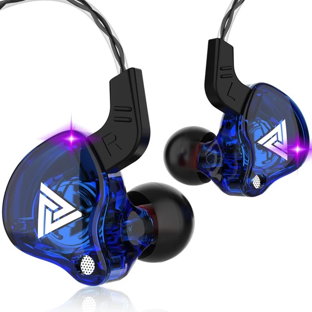 QKZ AK6-blue наушники-вкладыши с шумоподавлением