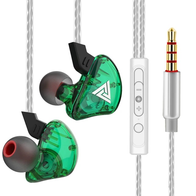 QKZ CK5-green наушники-вкладыши с шумоподавлением