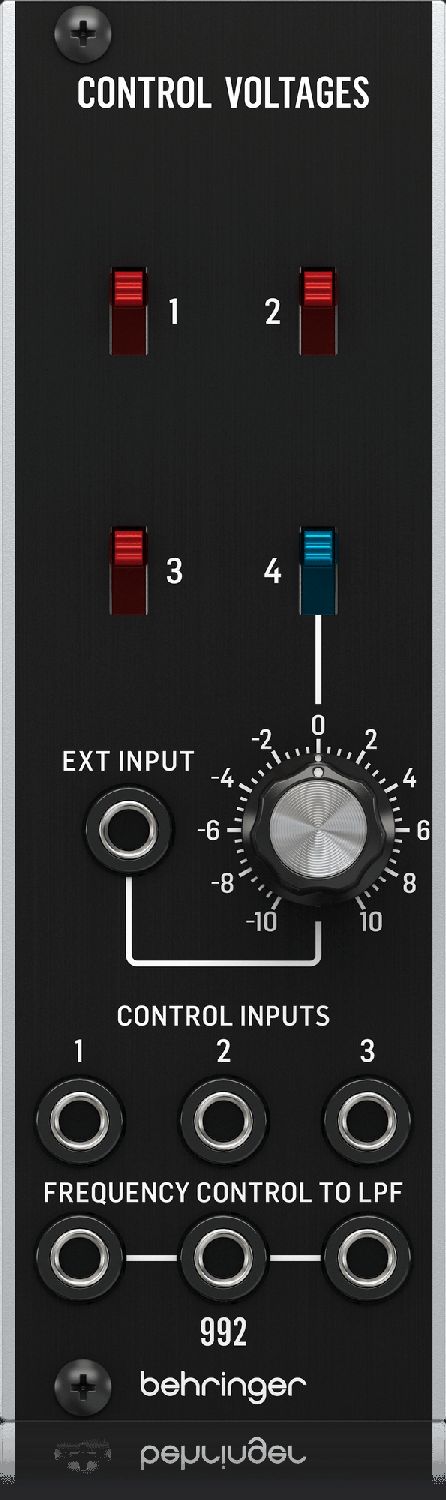 BEHRINGER 992 CONTROL VOLTAGES двойной модуль фильтра онибающей с LFO с 5 формами волны, формат Euro